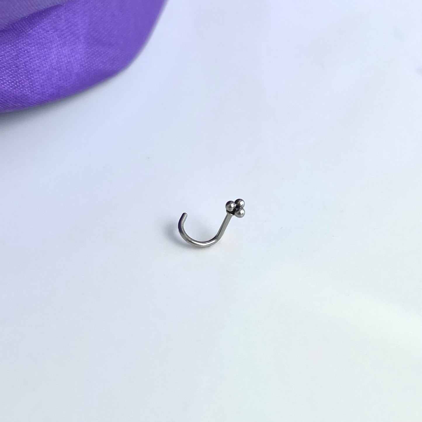 3 Bolitas Plateadas Nostril