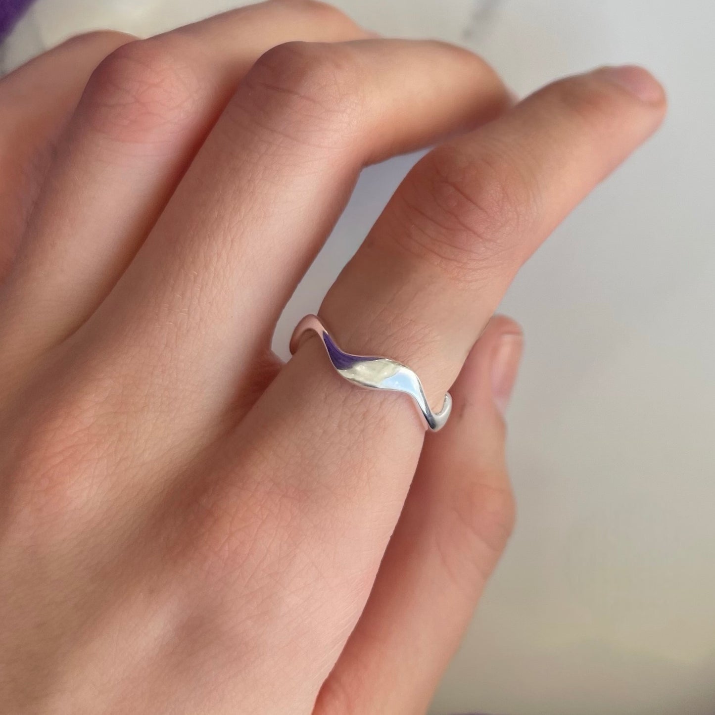 Anillo Wavy Plata