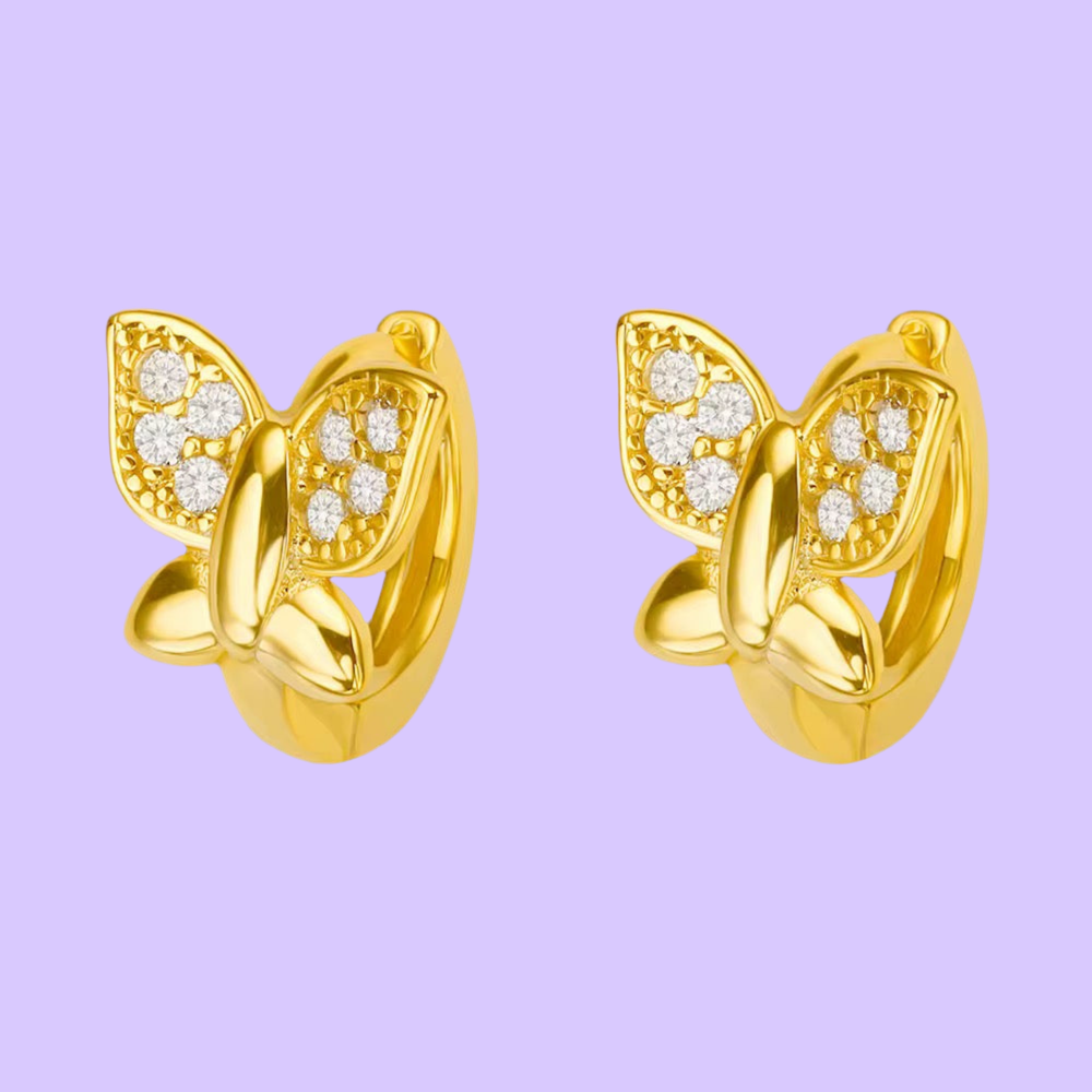 Hoop Mariposa Sparkly