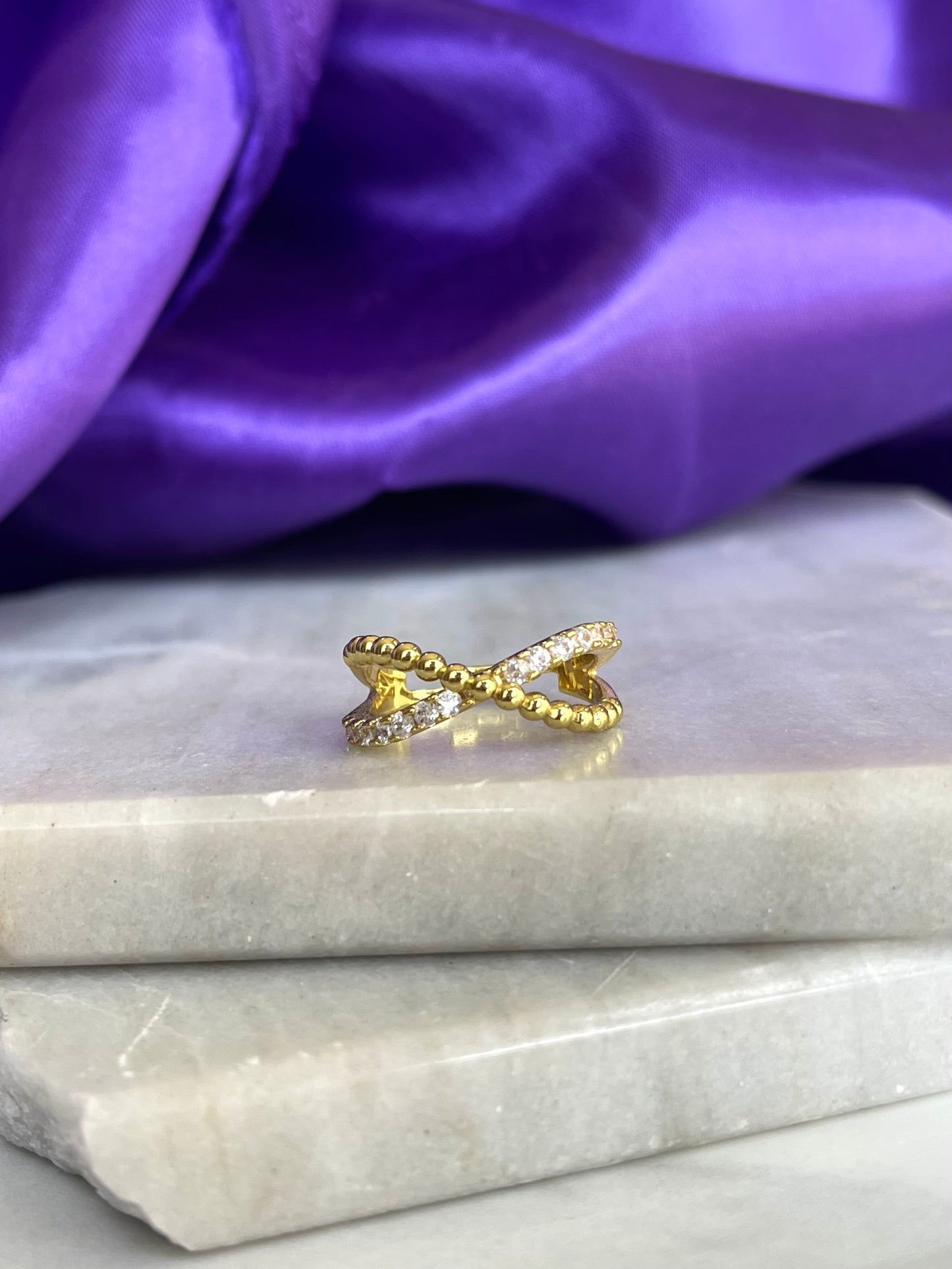 Anillo Cruzado Sparkle