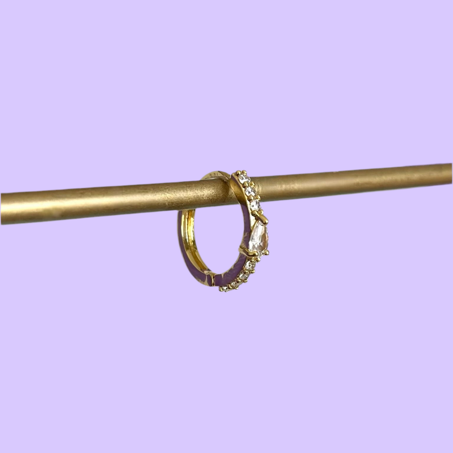 Hoop Brillos con Gota