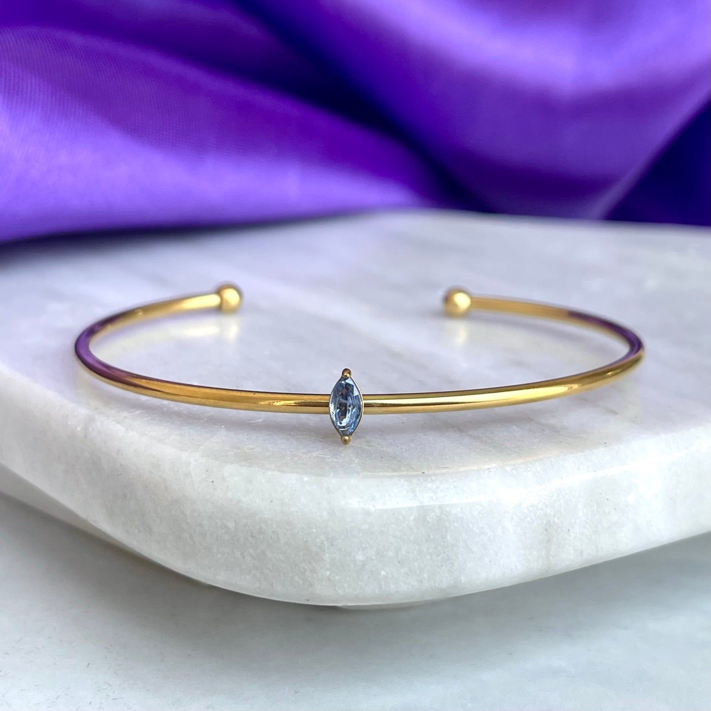 Brazalete Aguamarina