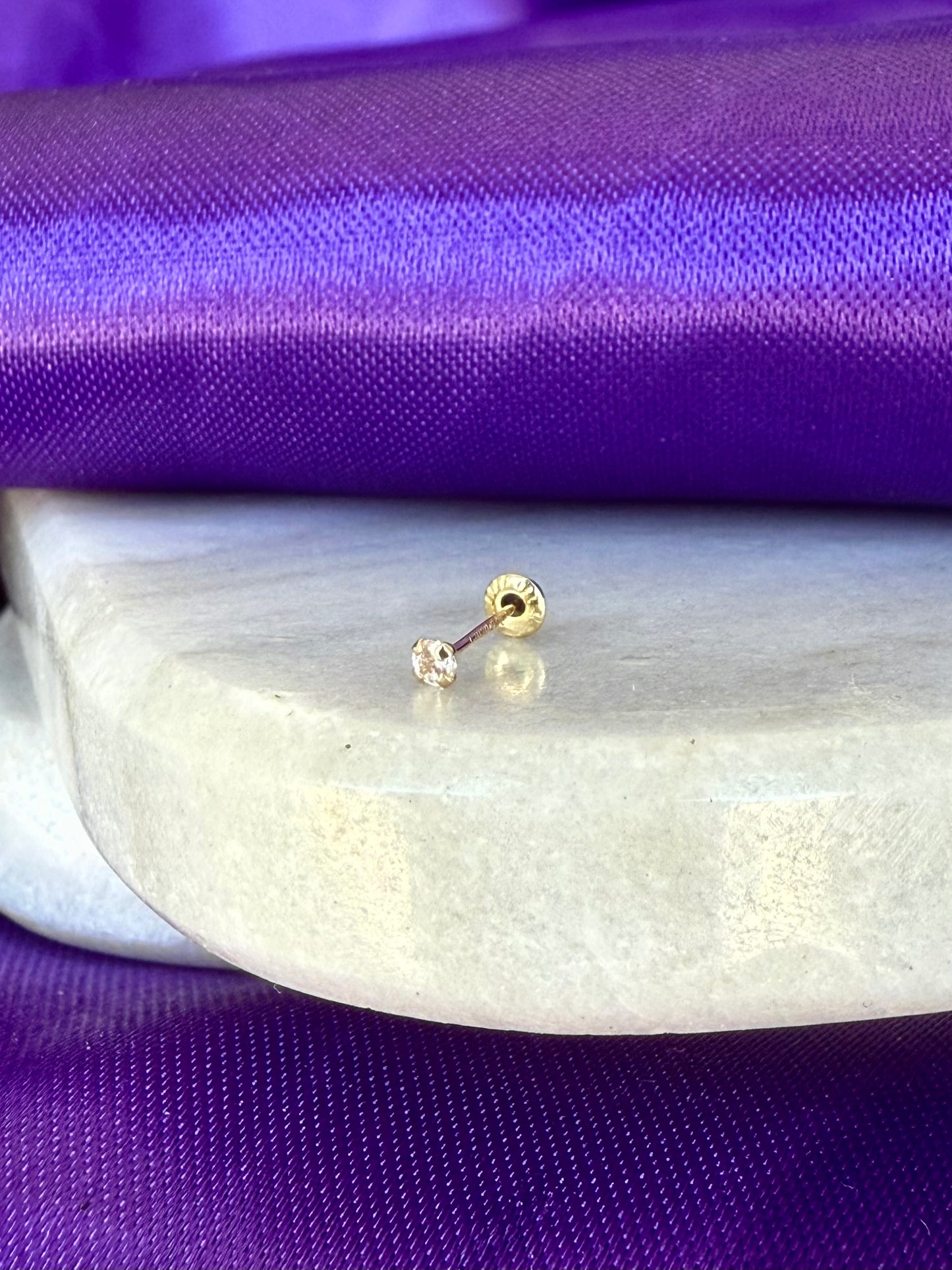 Brillo Blanco Gold Mini Oro 10k