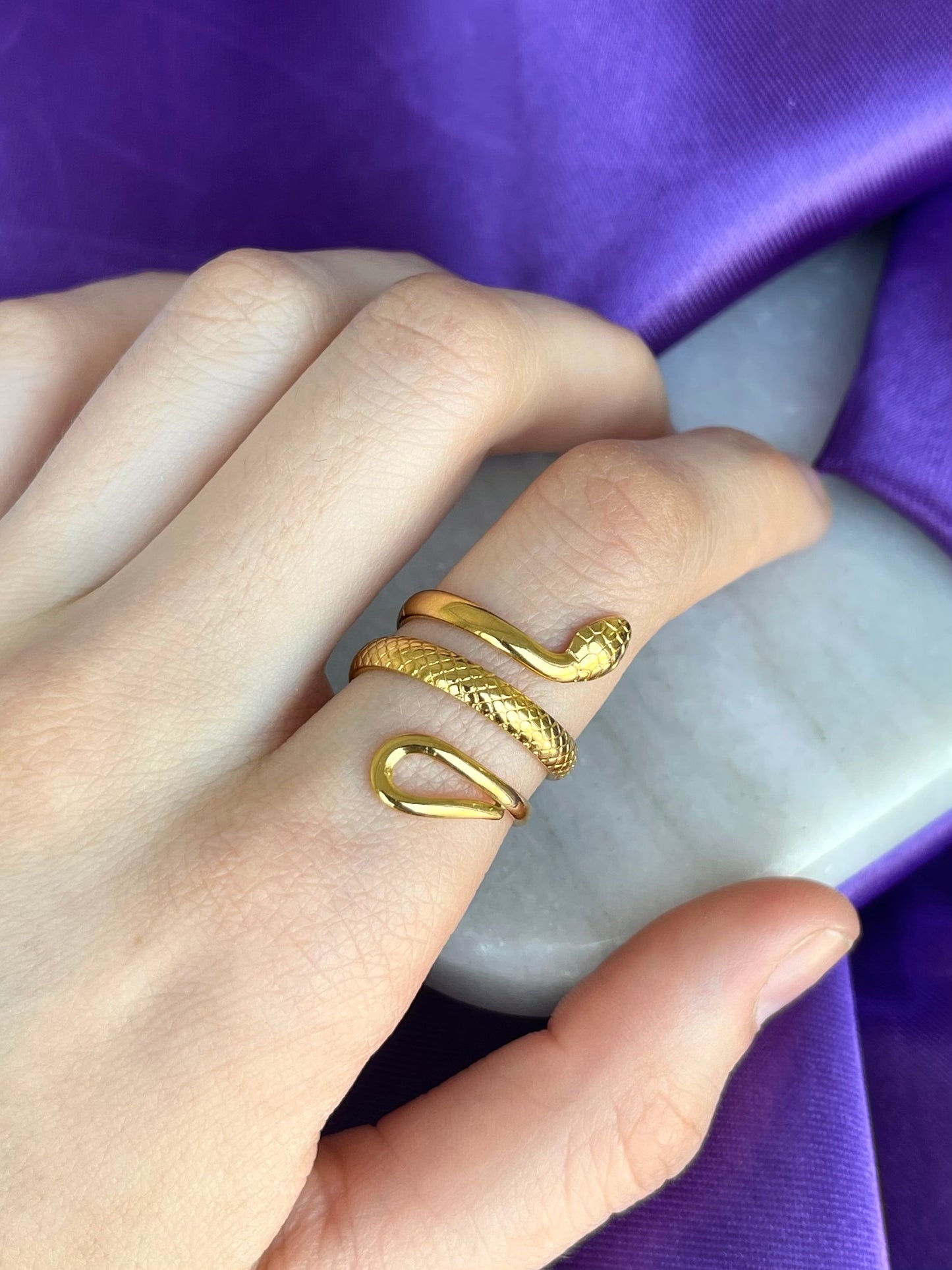 Anillo Serpiente Triple