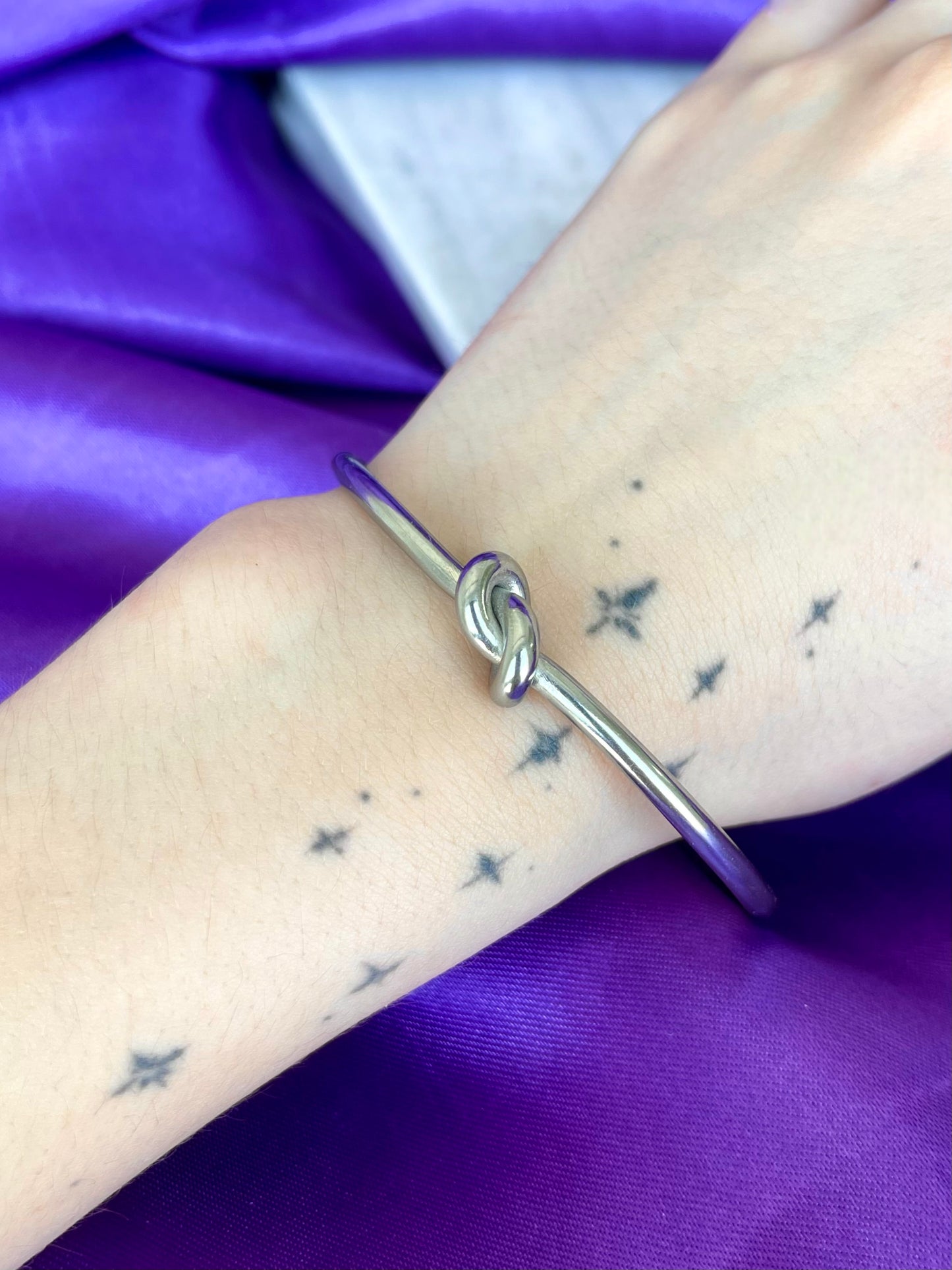Brazalete Nudo Silver