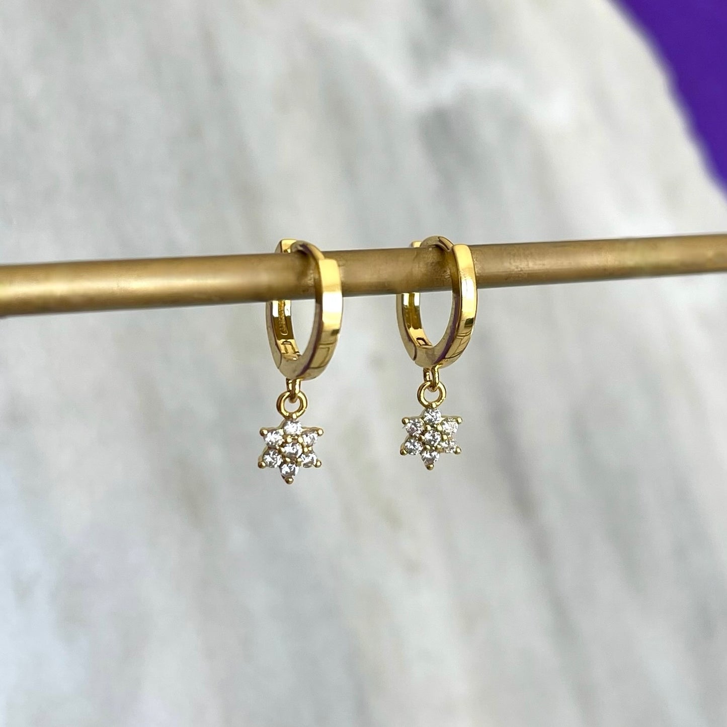 Hoop Flor con Brillos