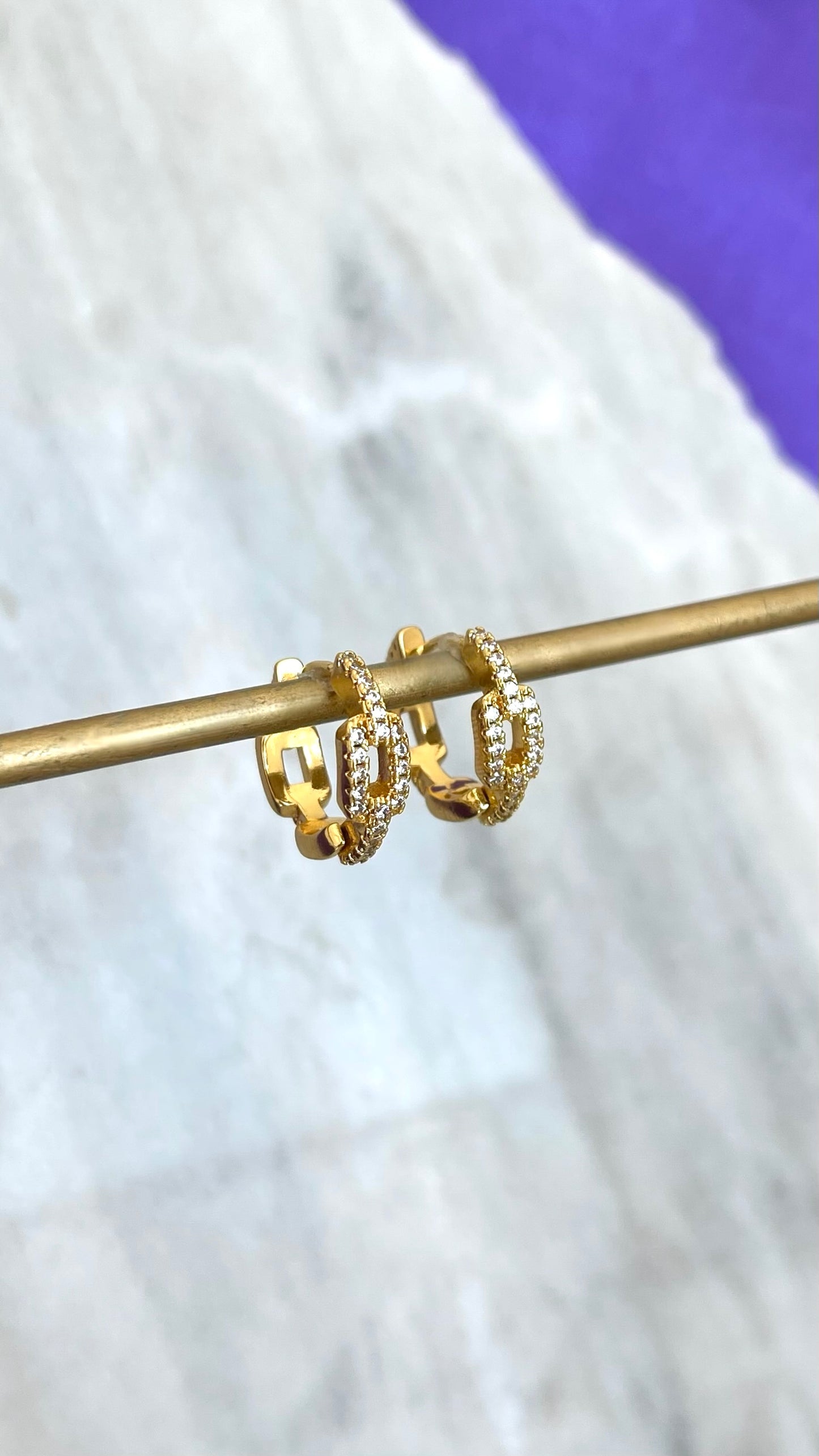 Hoop Eslabones Sparkly