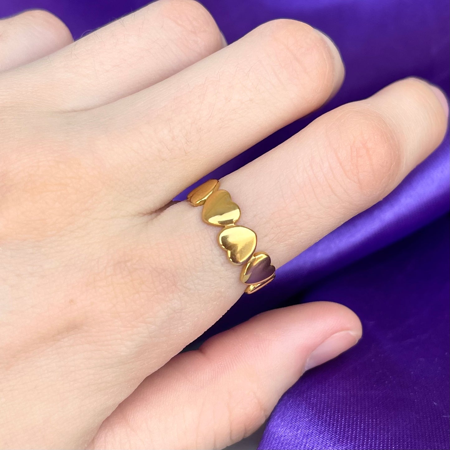 Anillo Corazones Inflados
