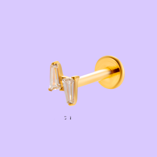 Rayo Cristal Dorado Titanio Diseño