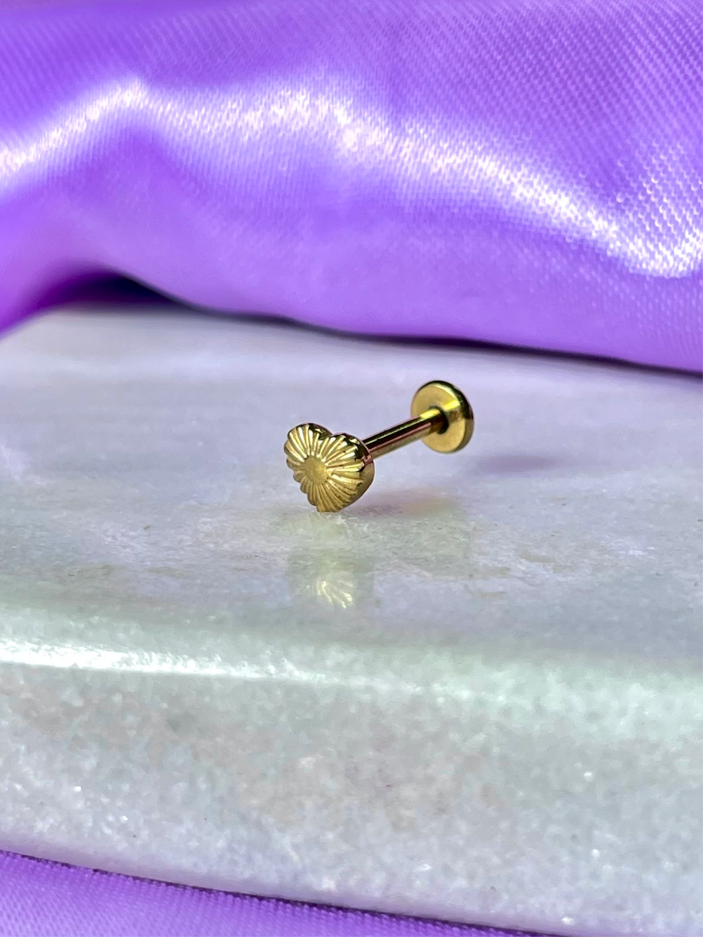 Sagrado Corazón Dorado Titanio Diseño