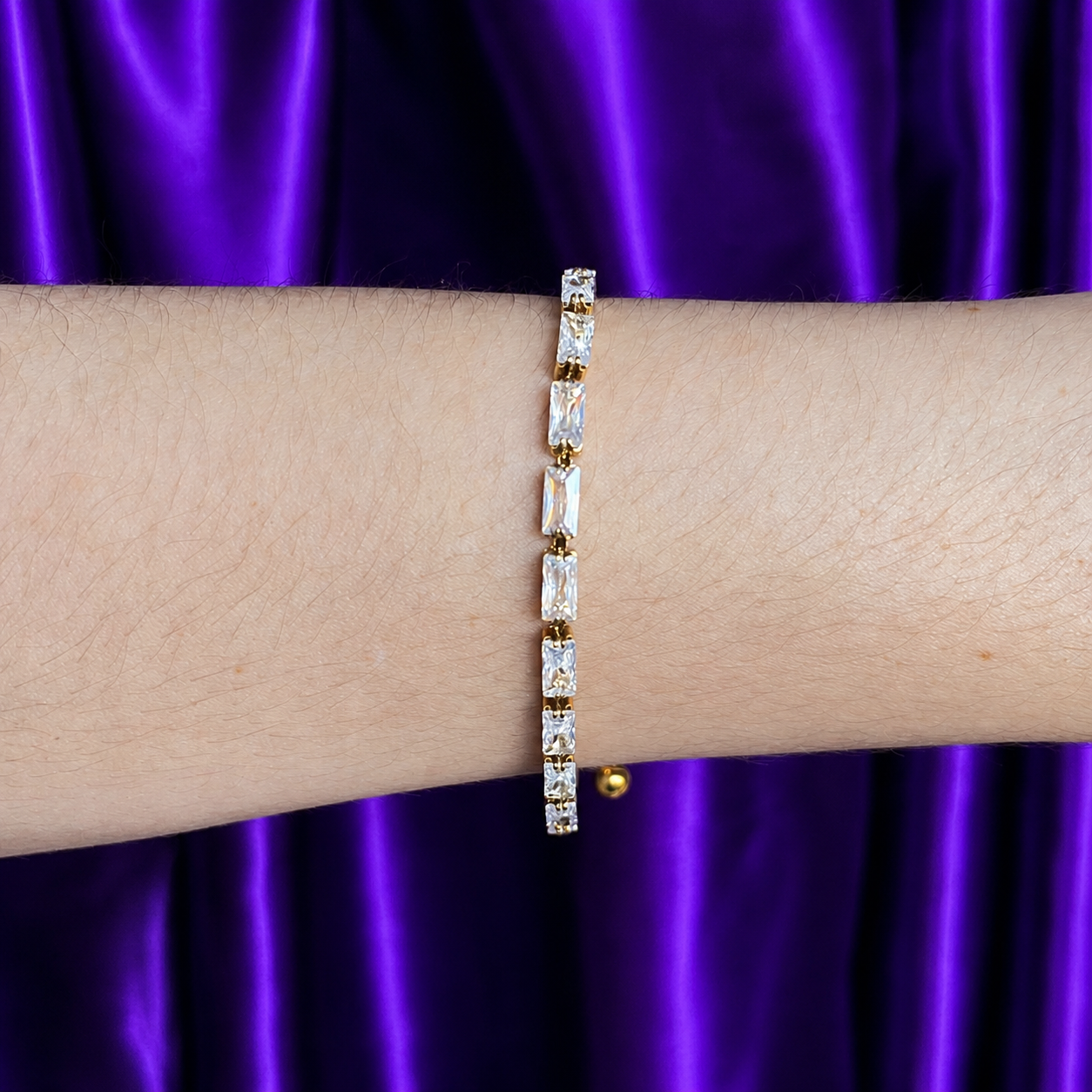 Margaret Tennis Bracelet Acero Inoxidable