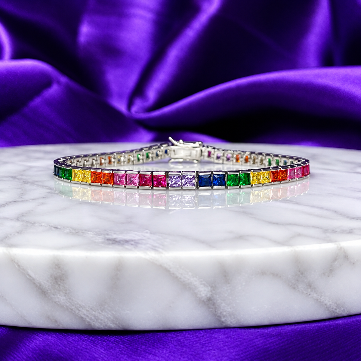 Pulsera Colores Plata