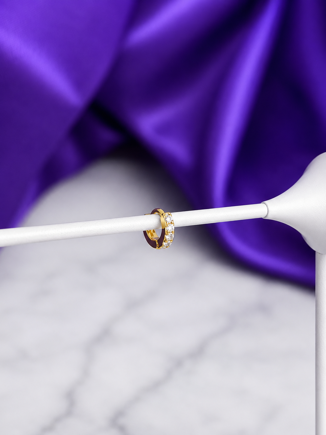 Hoop Básica Brillos 5mm Chapa de Oro 22k