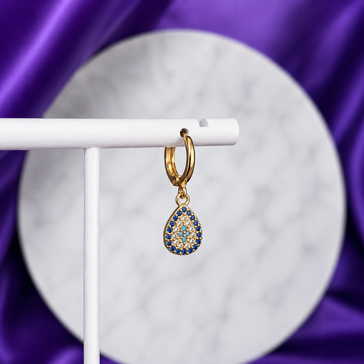 Hoop Atlantis Chapa de Oro 22k