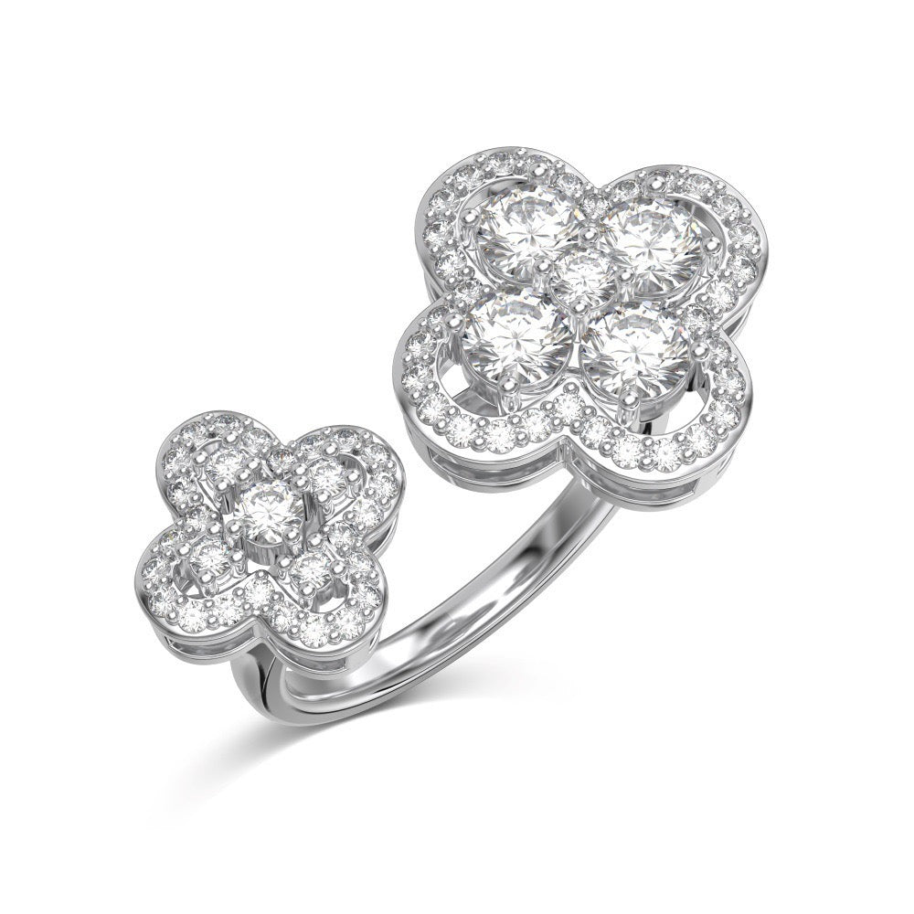 Anillo Lucky Clover Plata