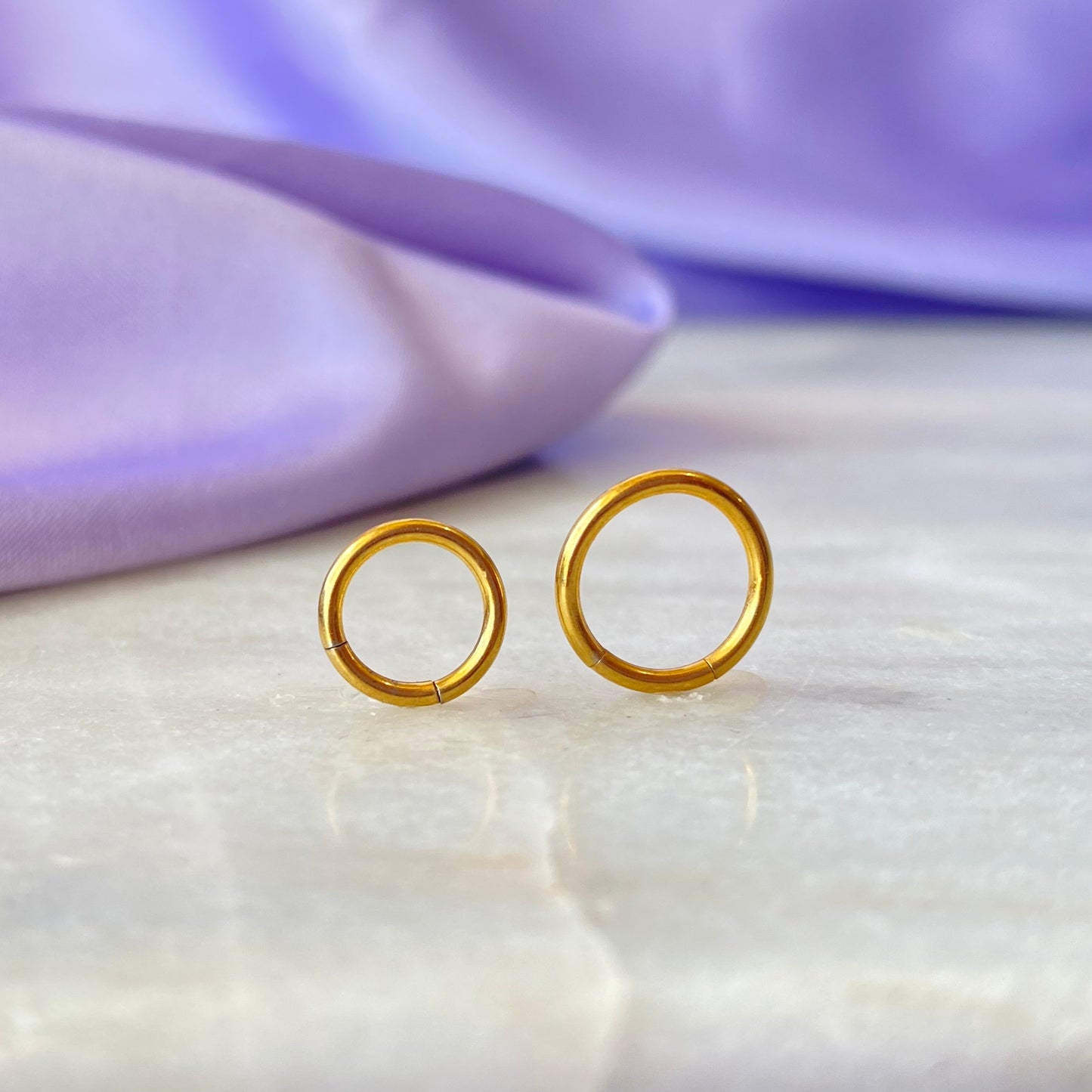 Clicker Liso Sencillo Titanio Dorado