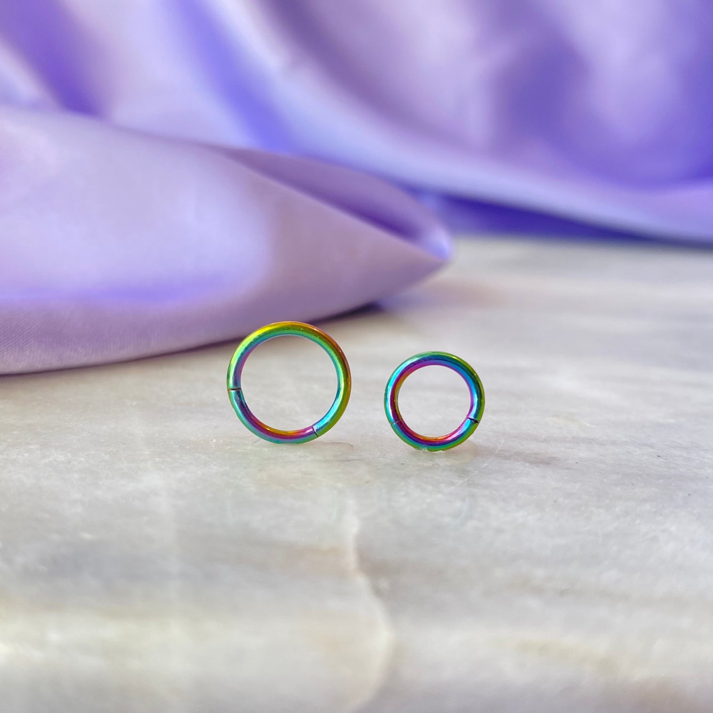 Aro Liso Rainbow Sencillo Titanio