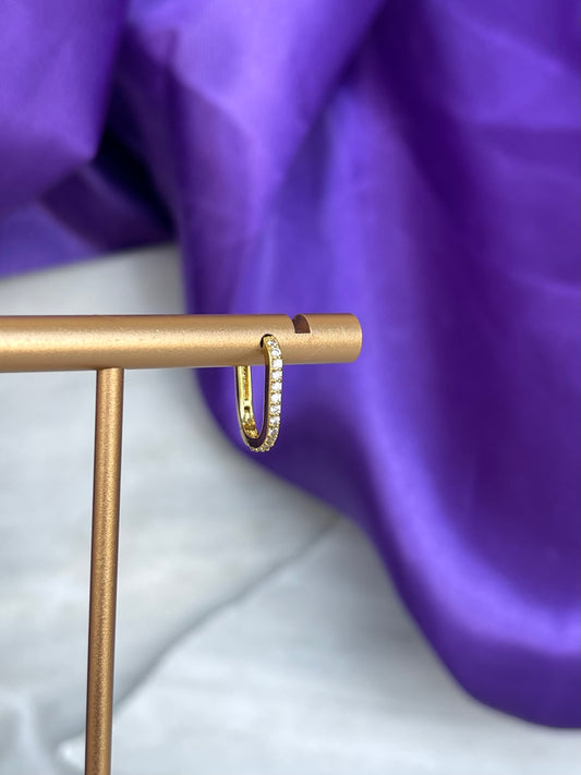 Hoop Rectangular Plana Brillos