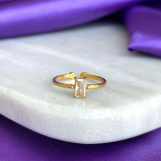 Anillo Corte Esmeralda