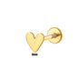 Corazón Fancy Dorado Acero Quirúrgico