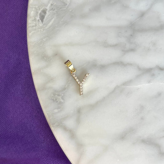 Dije Inicial "Y" Med Oro 10k