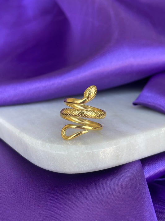 Anillo Serpiente Triple
