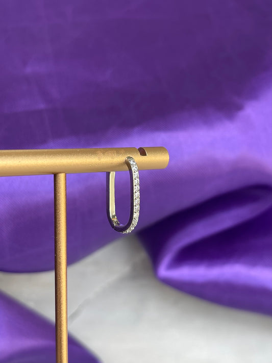 Hoop Rectangular Brillos Grande