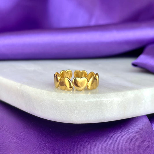 Anillo Corazones Inflados