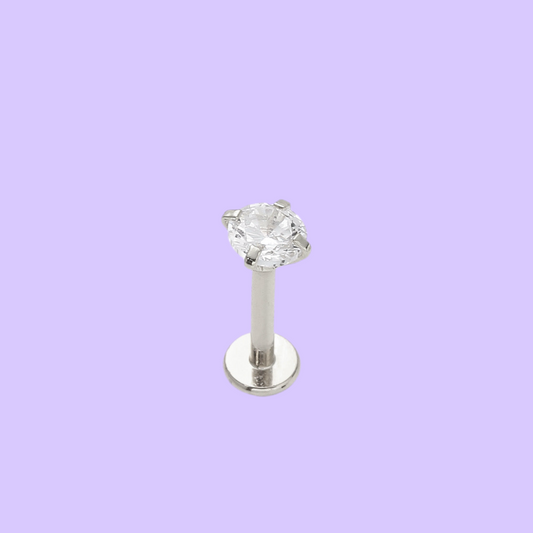 Brillo Blanco Plata Acero Quirúrgico