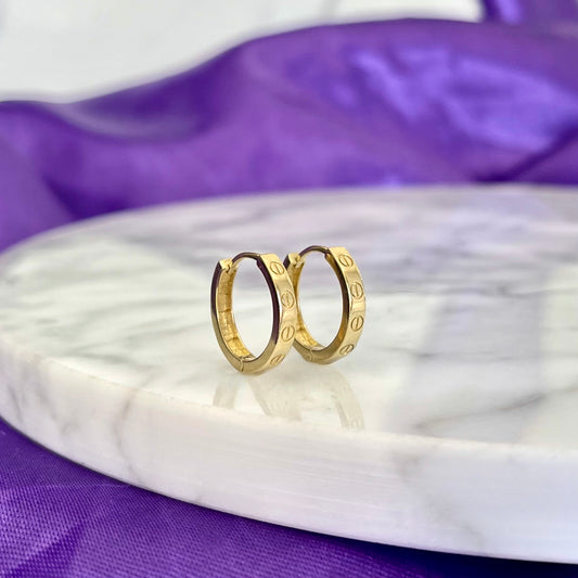 Hoops Bela 12 mm Oro 10k