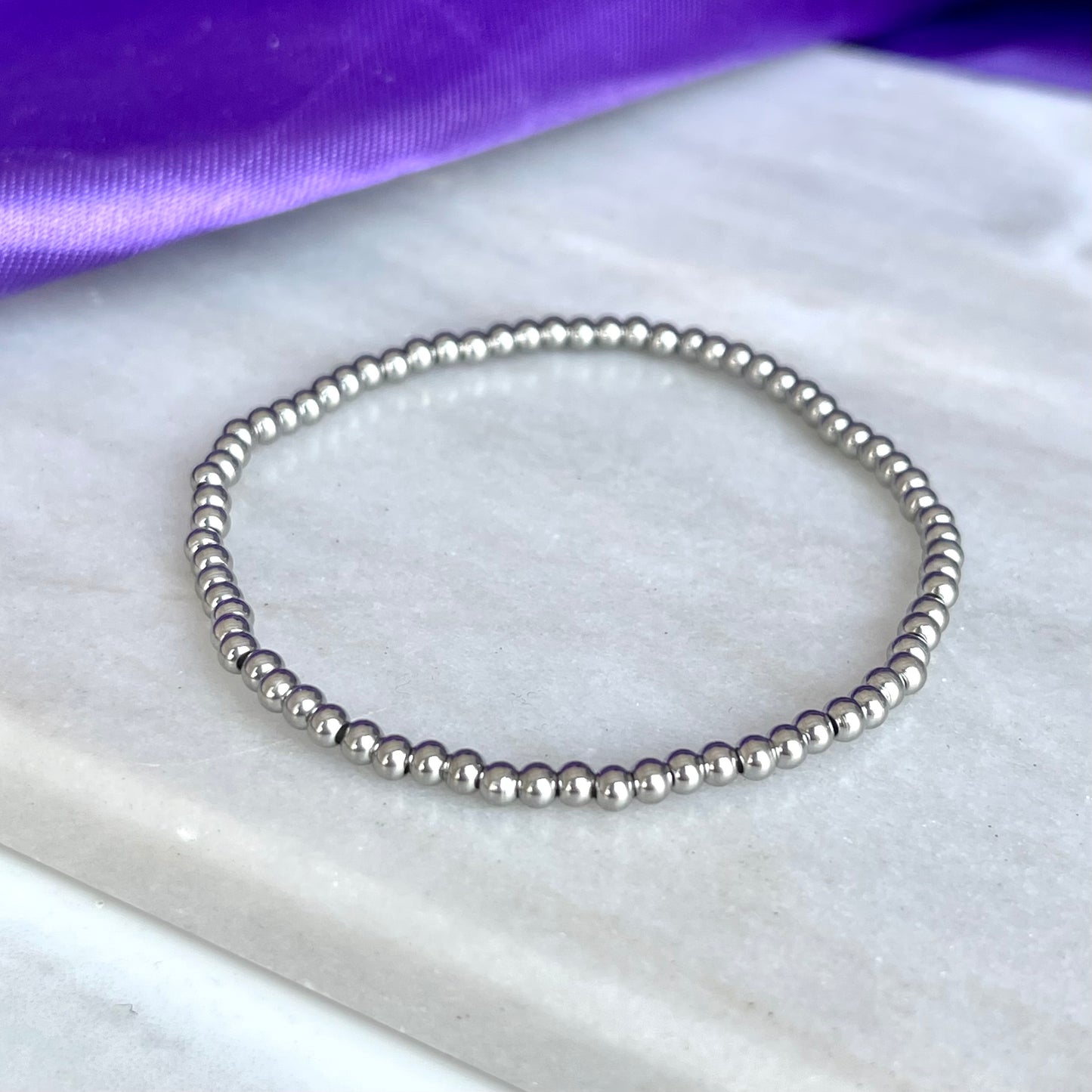 Pulsera Bolitas 3mm