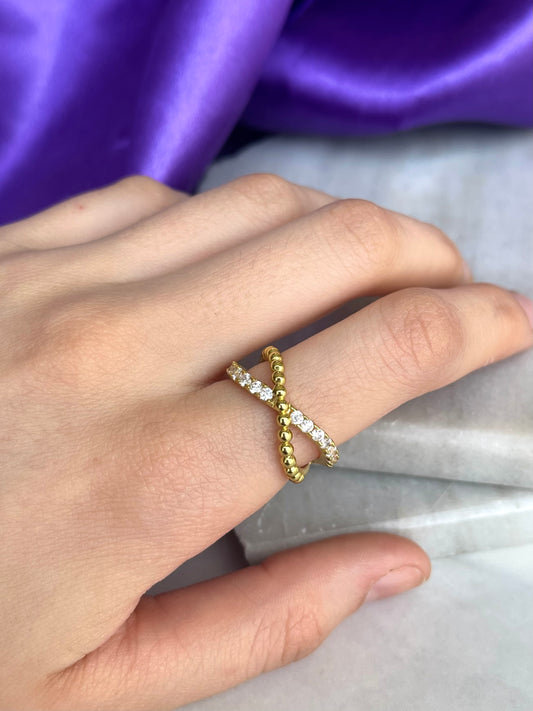 Anillo Cruzado Sparkle