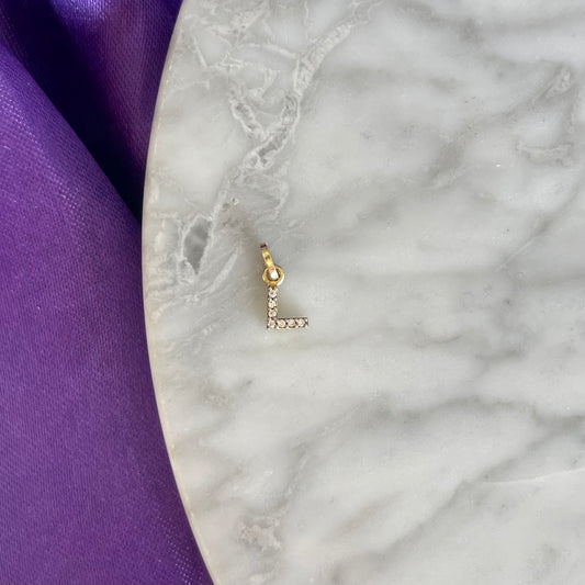 Dije Inicial "L" Ch Oro 10k