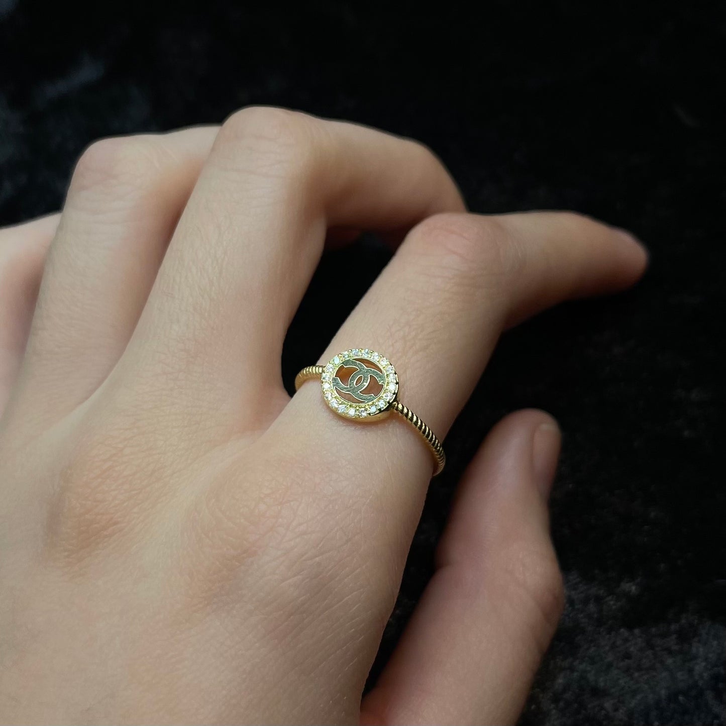 Anillo CC Oro 10k