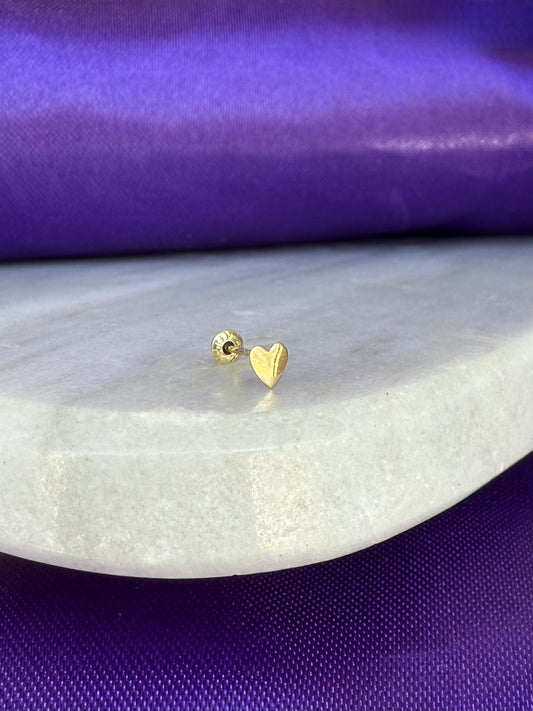 Corazón Fancy Gold Mini Oro 10k
