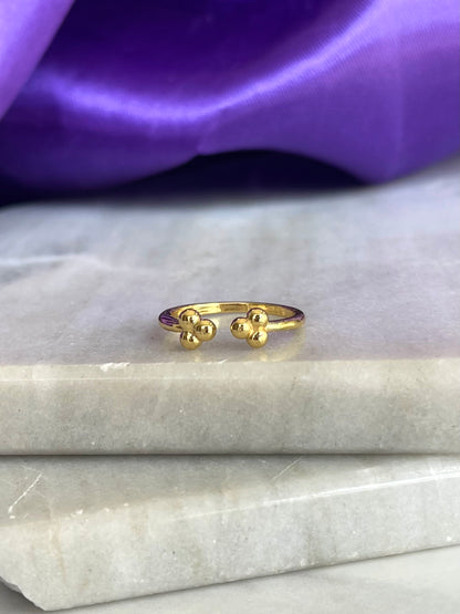 Anillo Doble Trebol