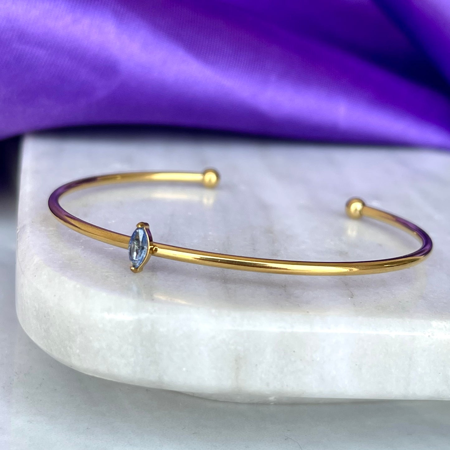 Brazalete Aguamarina