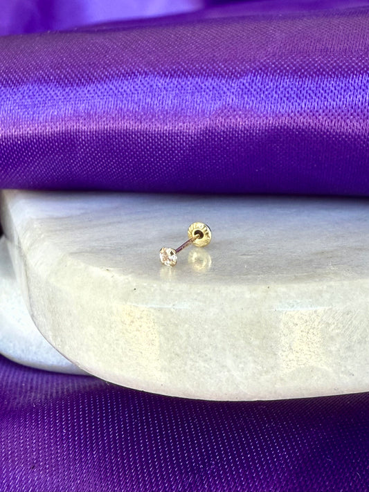 Brillo Blanco Gold Mini Oro 10k