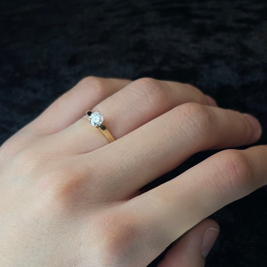 Anillo Solitario Oro 10k