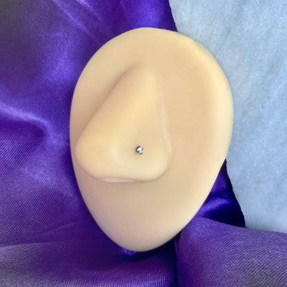 Brillo Plateado Nostril