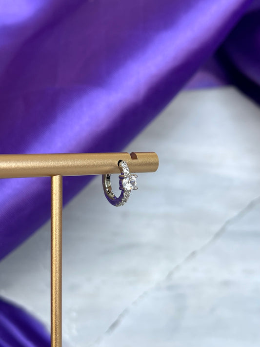 Hoop Brillos con Zirconia