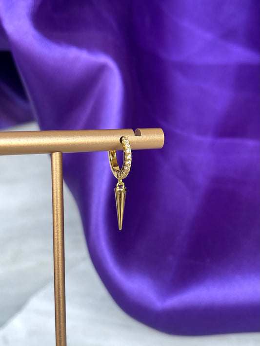 Hoop Brillos Colgante Pico