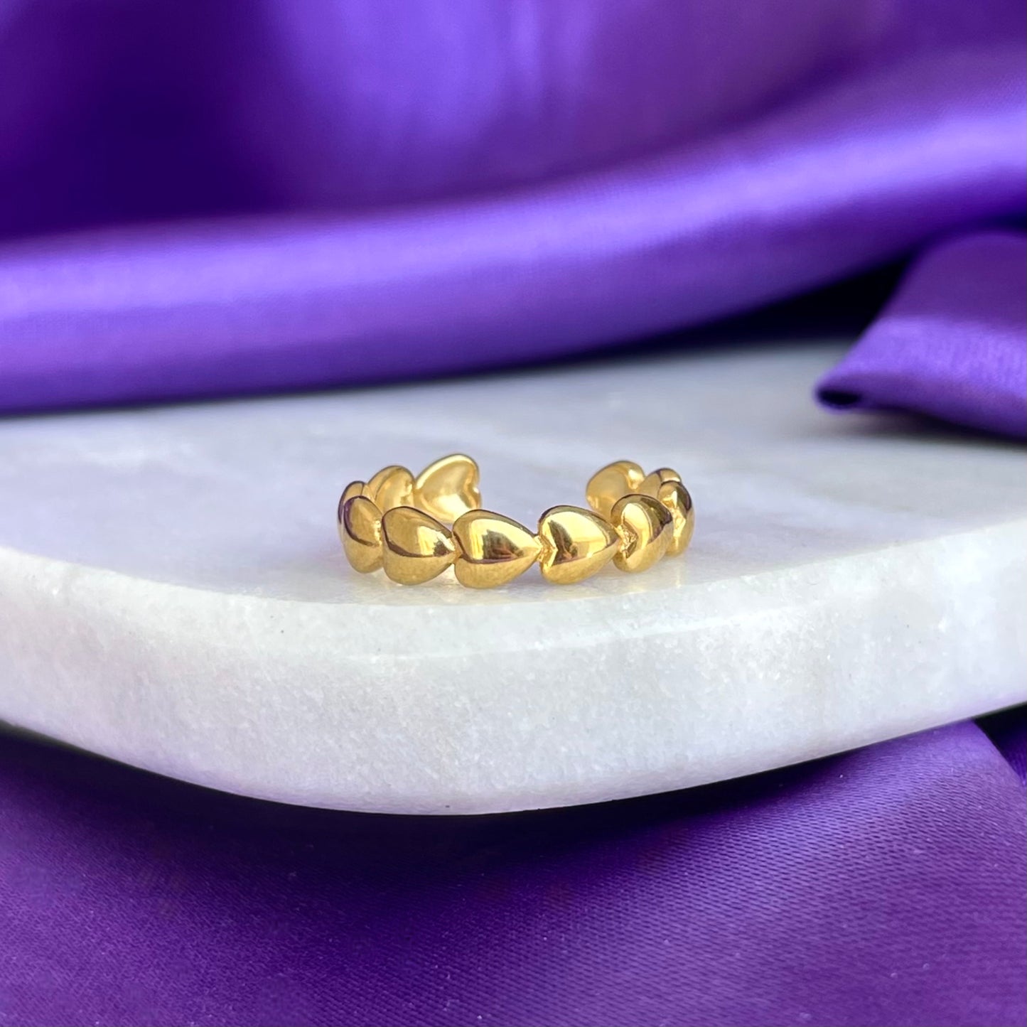 Anillo Heart Chain