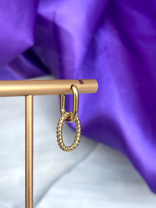 Hoop Torcidita Colgante