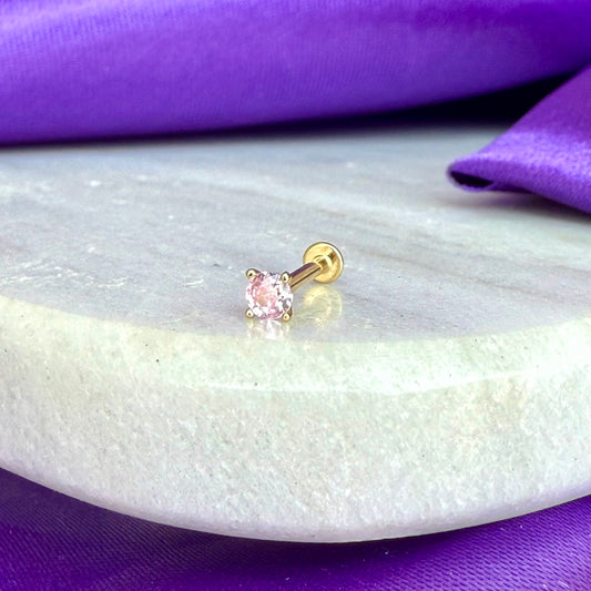 Brillo Rosa Oro 14k