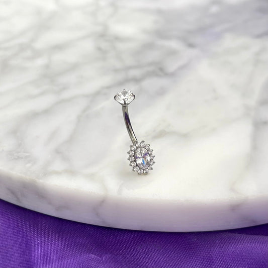 Ombligo Boho Plateado