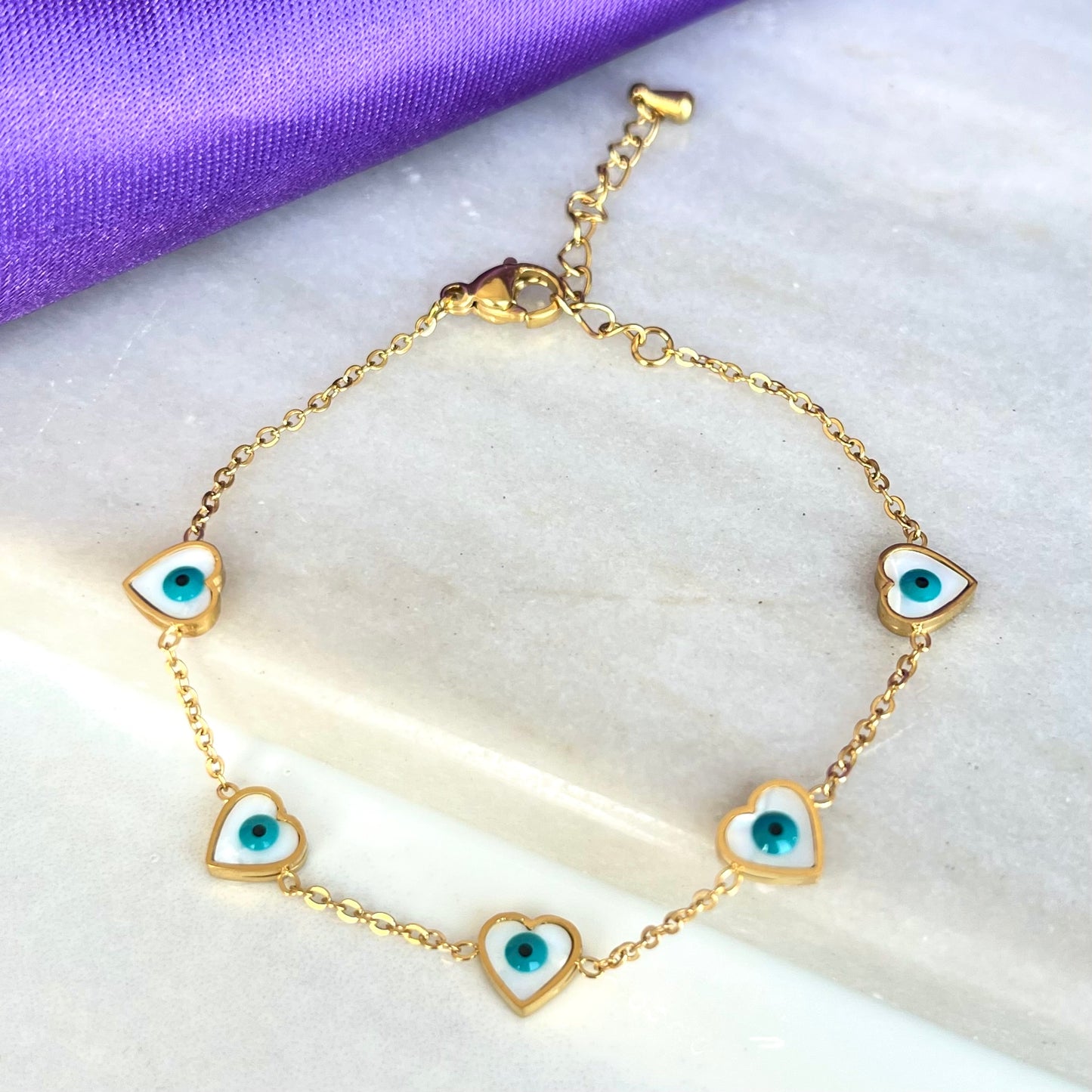 Pulsera Corazones Iris
