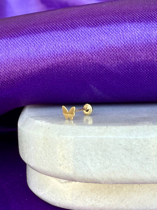Mariposa Lisa Oro 10k