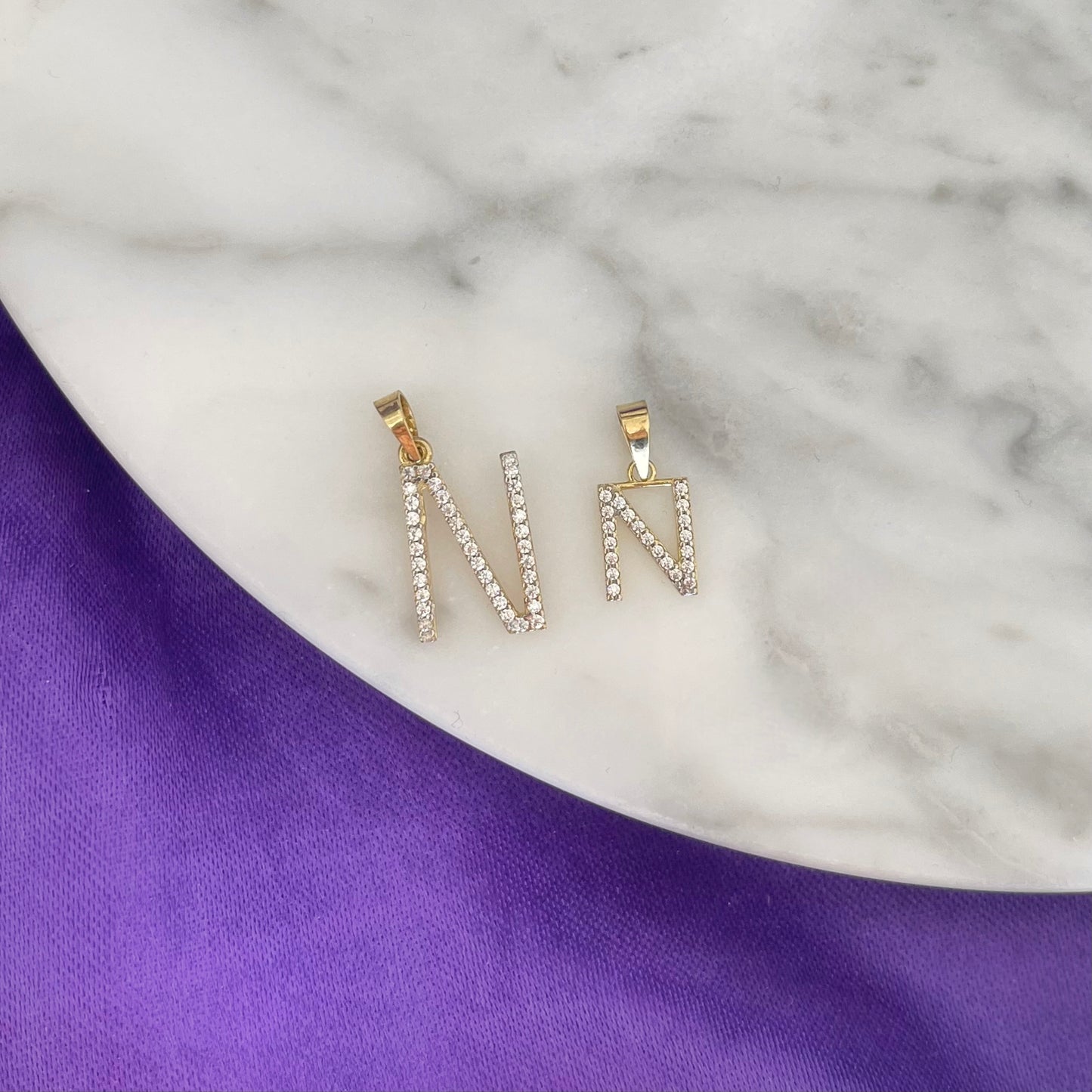 Dije Inicial "N" Gde Oro 10k