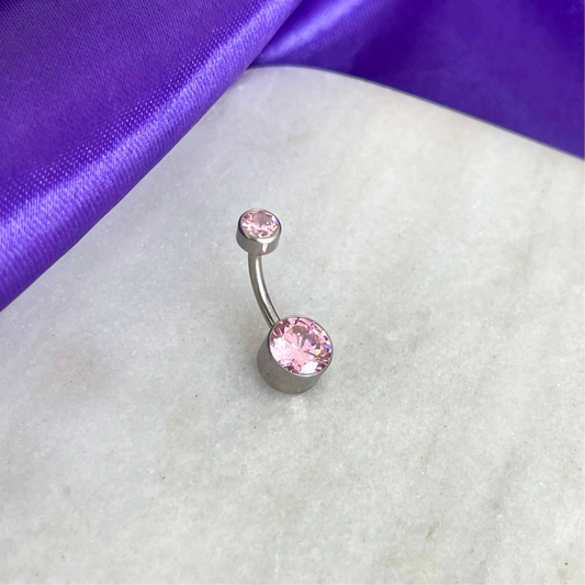 Ombligo Básico Brillo Rosa